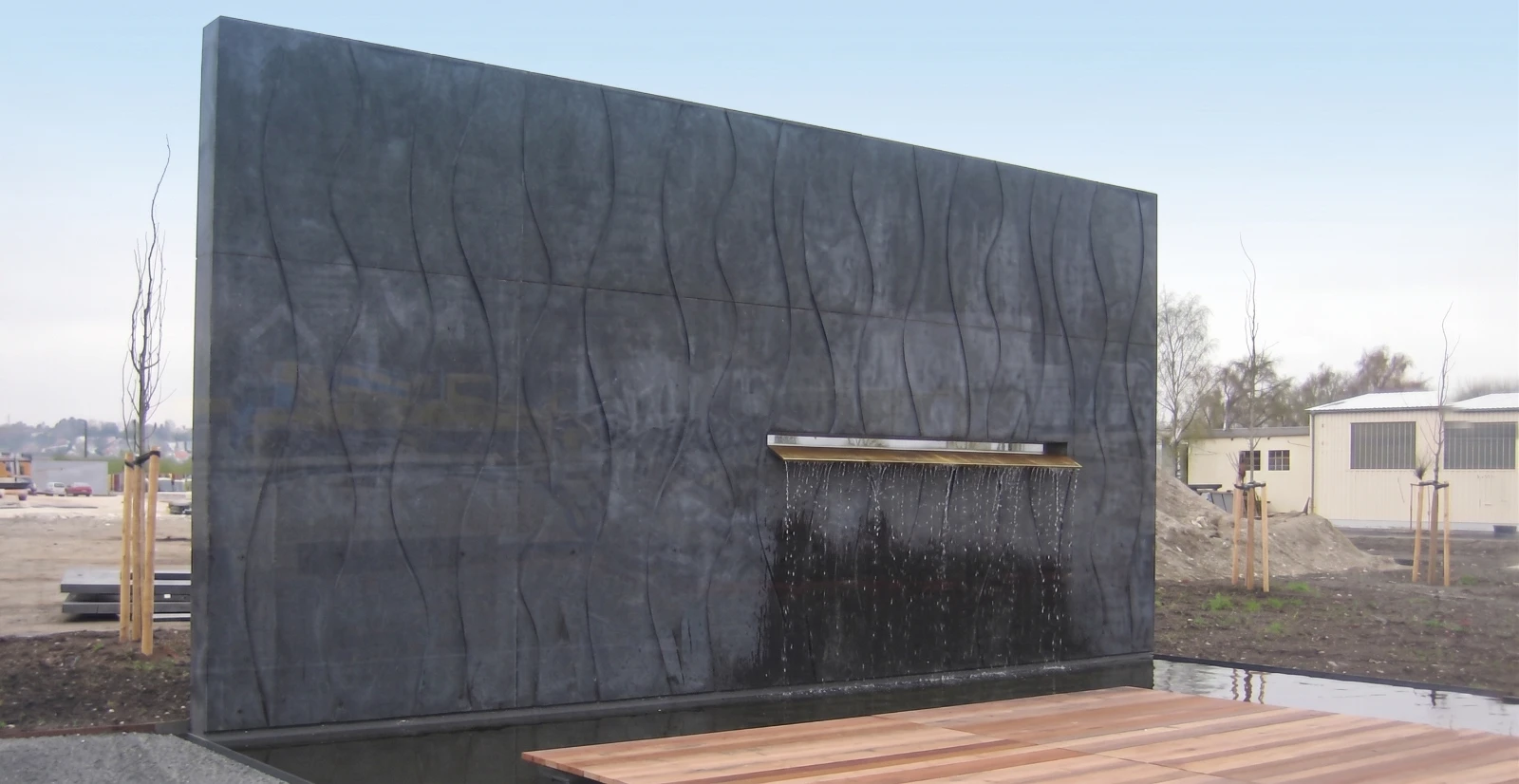 Moderne Betonpumpe im Einsatz